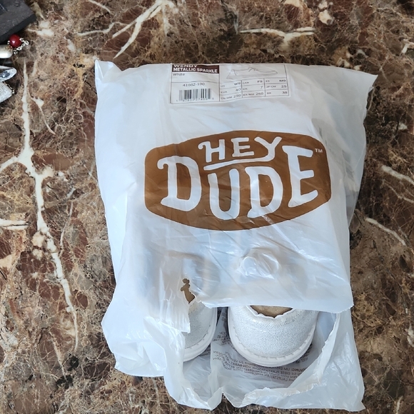 Hey Dude Sparkling White Loafers - Picture 5 of 6